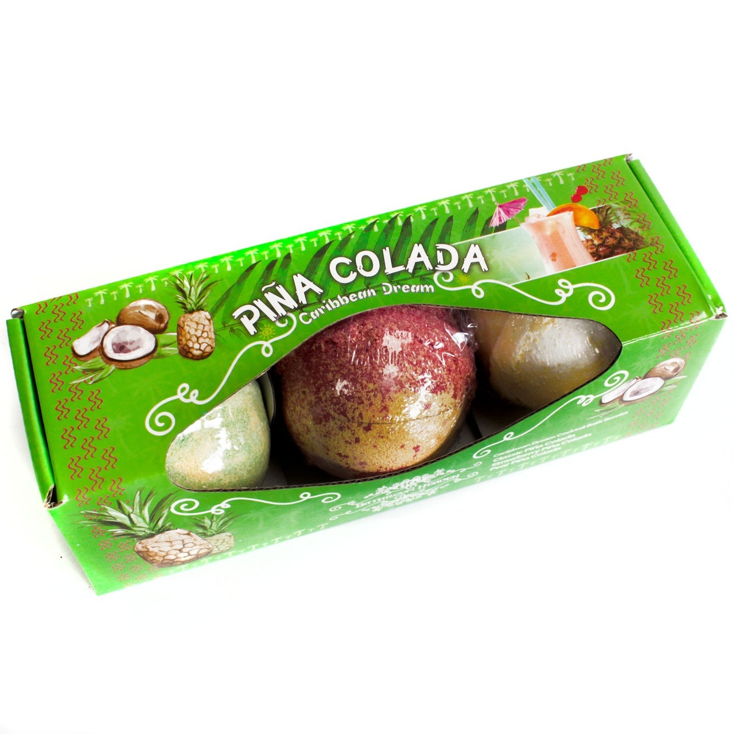 Lot de trois bombes de bain Pina Colada