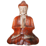 Statue de Bouddha sculptée à la main - 60cm Bienvenue