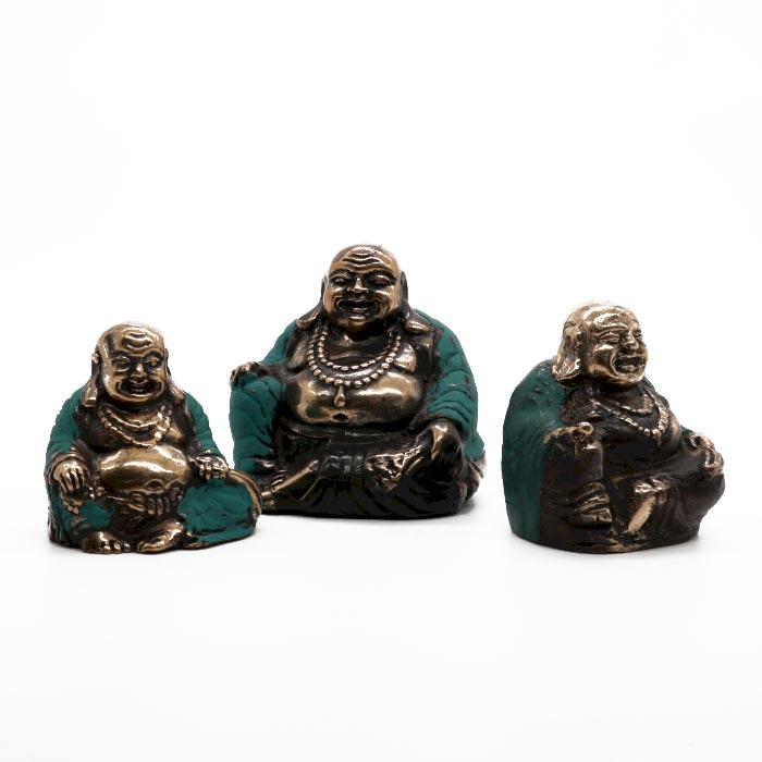 Lot de 3 - Bouddha heureux (tailles différentes)