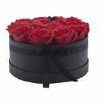 Bouquet de fleurs de savon - 14 Roses Rouges - Rondes