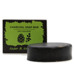 savon au charbon de bois 85g - eucalyptus et bois de cèdre