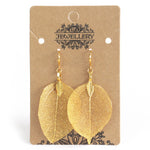 Boucles d'oreilles - Feuille de bravoure - Or