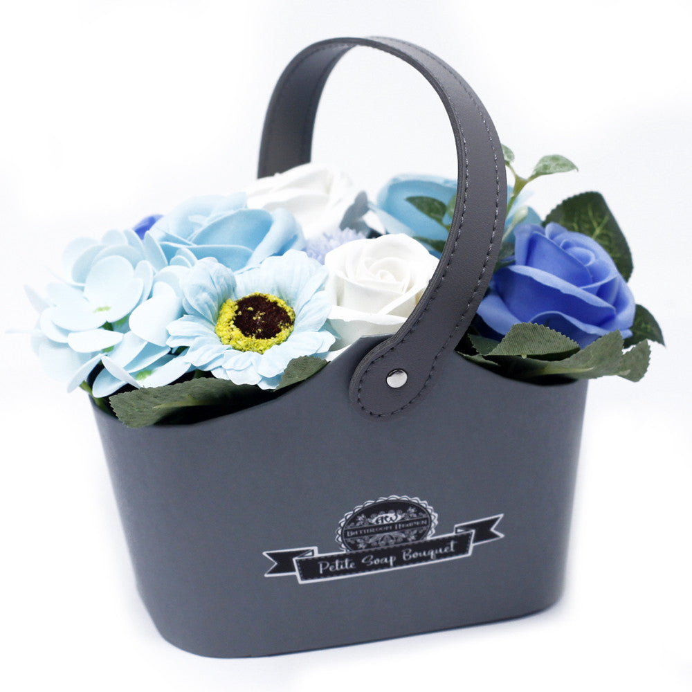 Petit panier de Bouquet - Bleus apaisants