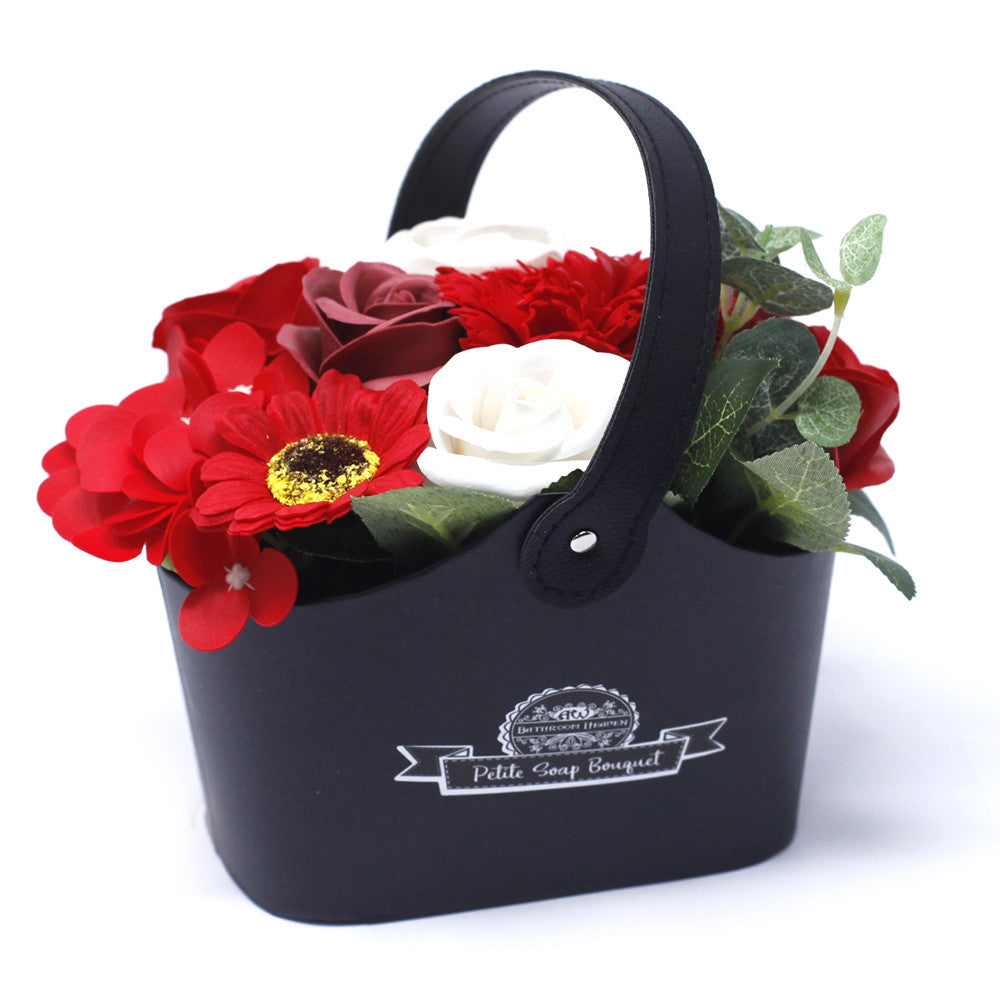 Petit panier de Bouquet - Riches rouges