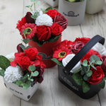 Petit panier de Bouquet - Riches rouges