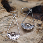 Boucles d'oreilles argent et or - Luna Balance