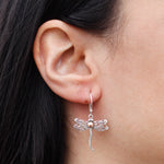 Boucles d'oreilles argent et or - Libellules