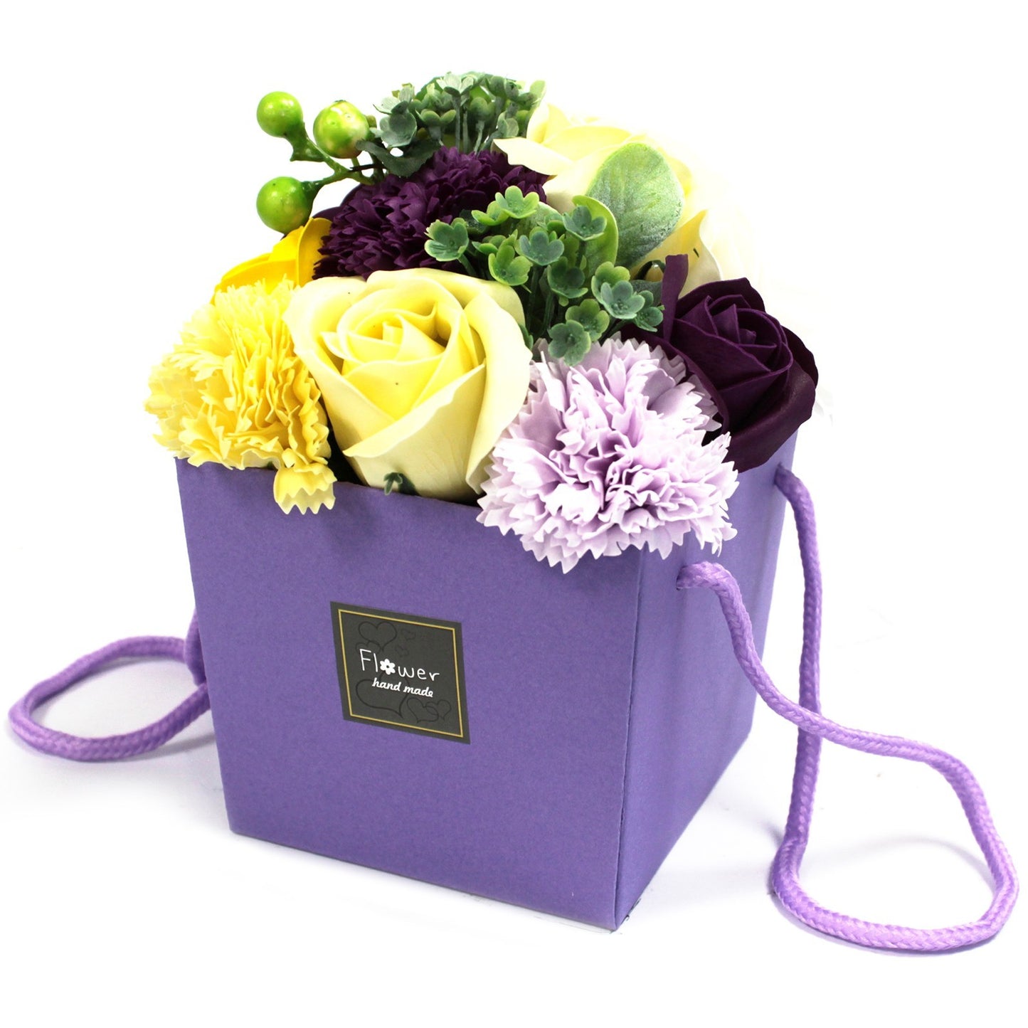 Bouquet de fleurs de savon - Jardin de fleurs violet