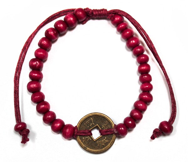 Bracelets de Feng Shui de la Bonne Chance - Rouge