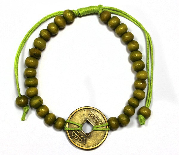 Bracelets Bonne Chance Feng-Shui - Vert Citron